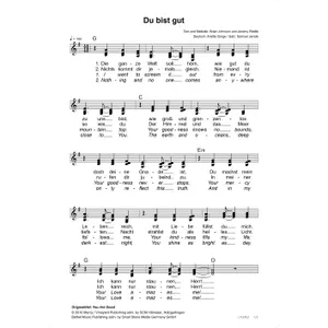 Produktbild des Artikels Du bist gut (Noten - Download)