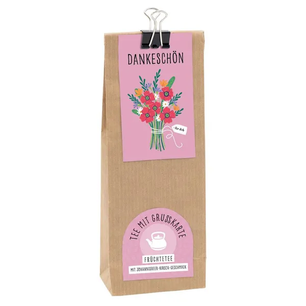 Produktbild des Artikels Tee mit Grußkarte: Dankeschön (Lebensmittel)