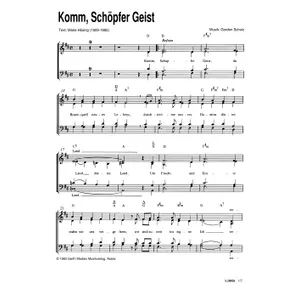 Produktbild des Artikels Komm, Schöpfer Geist (Noten - Download)
