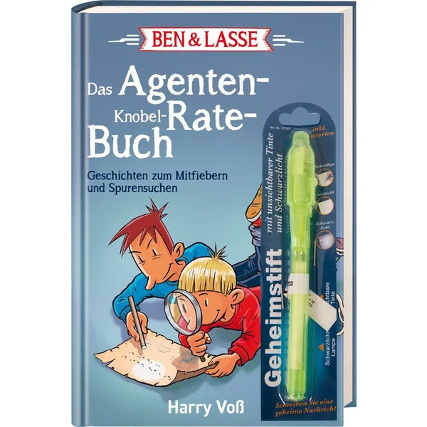 Produktbild des Artikels Ben & Lasse - Das Agenten-Knobel-Rate-Buch (Buch - Gebunden)