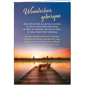 Produktbild des Artikels Faltkarte: Wunderbar geborgen - Trauer (Schreibwaren)