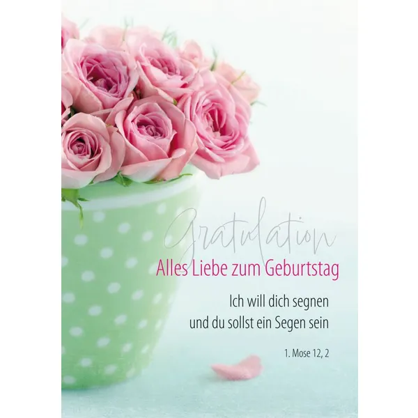 Produktbild des Artikels Faltkarte "Gratulation"- Rosen (Schreibwaren)