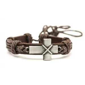 Produktbild des Artikels Leder-Armband Kreuz ()
