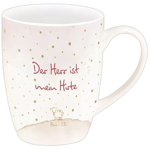 Produktbild des Artikels Tasse "Der Herr ist mein Hirte" (Gold-Edition) ()