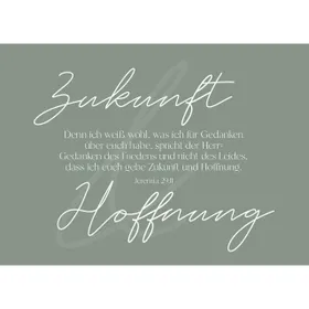 Produktbild des Artikels Postkarten: Zukunft und Hoffnung 4 Stück (Schreibwaren)