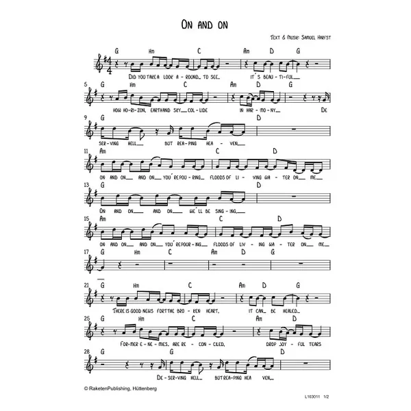 Produktbild des Artikels On And On (Noten - Download)