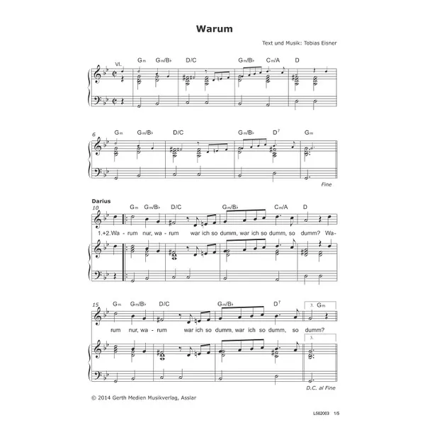 Produktbild des Artikels Warum (Noten - Download)