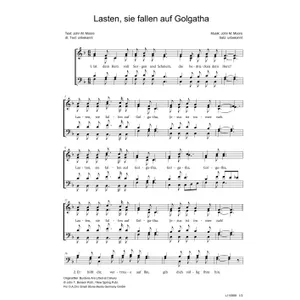 Produktbild des Artikels Lasten, sie fallen auf Golgatha (Noten - Download)