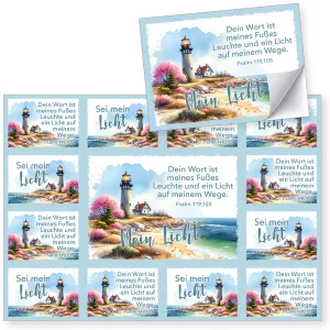 Produktbild des Artikels Aufkleber-Grußkarten: Mein Licht 4 Stück (Schreibwaren)