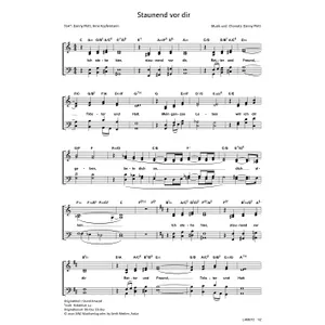 Produktbild des Artikels Staunend vor dir (Noten - Download)