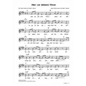 Produktbild des Artikels Hier vor deinem Thron (Noten - Download)