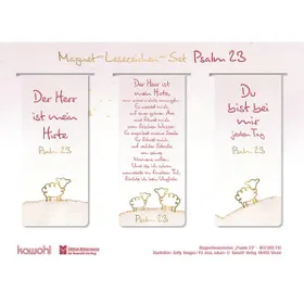Produktbild des Artikels Magnet-Lesezeichen-Set: Psalm 23 (Schreibwaren)