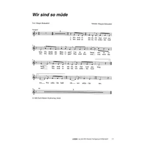 Produktbild des Artikels Wir sind so müde (Noten - Download)