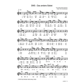 Produktbild des Artikels SMS - Das andere Gebet (Noten - Download)