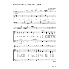 Produktbild des Artikels Wir danken dir, Herr Jesu Christ (Noten - Download)
