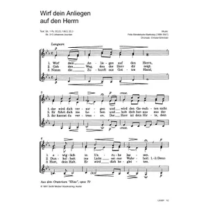 Produktbild des Artikels Wirf dein Anliegen auf den Herrn (Noten - Download)