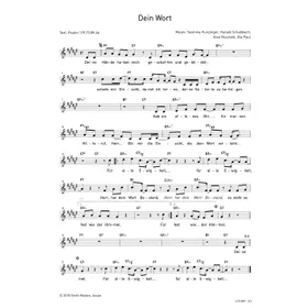 Produktbild des Artikels Dein Wort (Noten - Download)