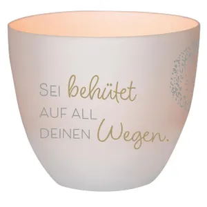 Produktbild des Artikels Windlicht LichterZeit "Sei behütet..." ()
