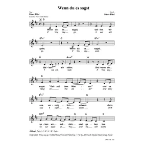 Produktbild des Artikels Wenn du es sagst (Noten - Download)