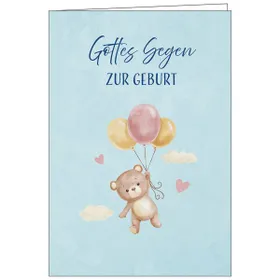 Produktbild des Artikels Faltkarte: Gottes Segen zur Geburt (Schreibwaren)