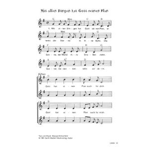 Produktbild des Artikels Mit allen Dingen hat Gott seinen Plan (Noten - Download)