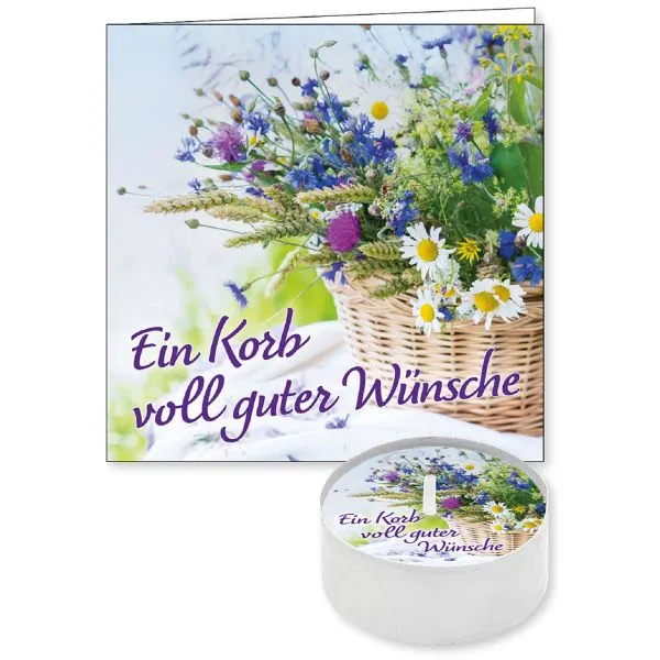 Produktbild des Artikels Lichtgruß "Ein Korb voll guter Wünsche" ()