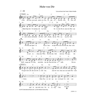 Produktbild des Artikels Mehr von dir (Noten - Download)