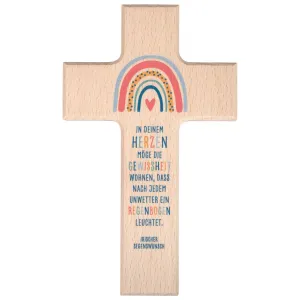 Produktbild des Artikels Holzkreuz Kinder "Regenbogen" ()