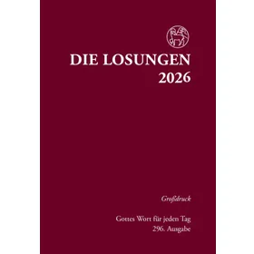 Produktbild des Artikels Losungen 2026 rot, Großdruck (Kalender - Gebunden)