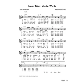 Produktbild des Artikels Neue Töne, starke Worte (Noten - Download)