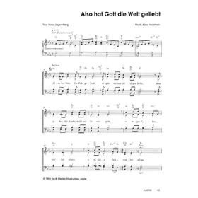 Produktbild des Artikels Also hat Gott die Welt geliebt (Noten - Download)