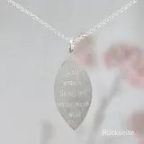 Stimmungsbild zu Kette mit Anhänger "Blume" silber