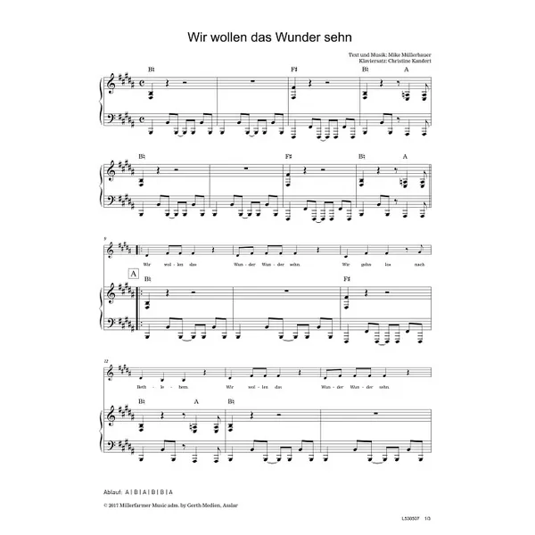Produktbild des Artikels Wir wollen das Wunder sehn (Noten - Download)