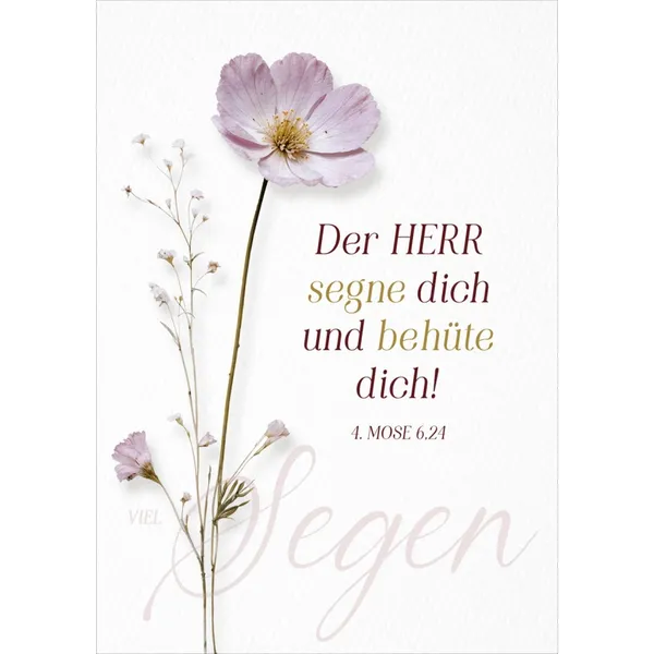 Produktbild des Artikels Faltkarte "Der Herr segne dich" (Schreibwaren)