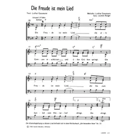 Produktbild des Artikels Die Freude ist mein Lied (Noten - Download)