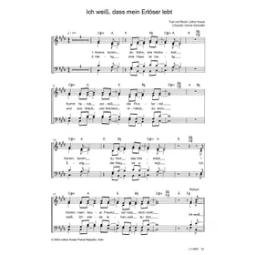 Produktbild des Artikels Ich weiß, dass mein Erlöser lebt (Noten - Download)