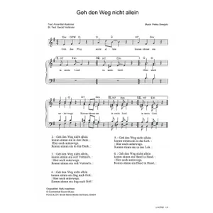 Produktbild des Artikels Geh den Weg nicht allein (Noten - Download)