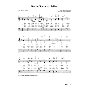 Produktbild des Artikels Wie tief kann ich fallen (Noten - Download)