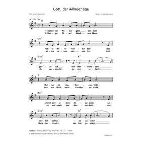 Produktbild des Artikels Gott, der Allmächtige (Noten - Download)