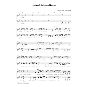 Produktbild des Artikels Jahweh ist sein Name (Noten - Download)