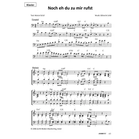 Produktbild des Artikels Noch eh du zu mir rufst (Klavier) (Noten - Download)