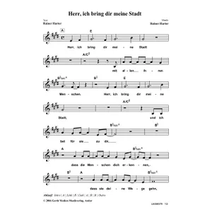Produktbild des Artikels Herr, ich bring dir meine Stadt (Noten - Download)