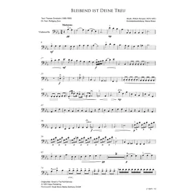 Produktbild des Artikels Bleibend ist deine Treu (Violoncello) (Noten - Download)