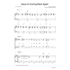 Produktbild des Artikels Jesus is coming back again (Noten - Download)