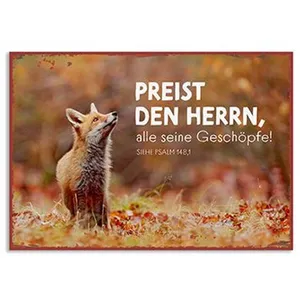 Produktbild des Artikels Metallschild klein - Preist den Herrn ()