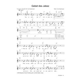 Produktbild des Artikels Gebet des Jabez (Noten - Download)