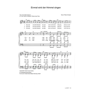 Produktbild des Artikels Einmal wird der Himmel singen (Noten - Download)