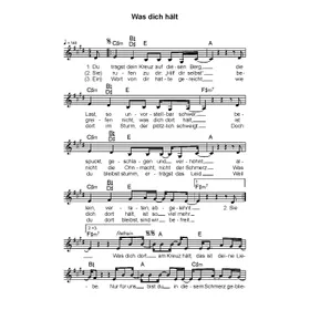 Produktbild des Artikels Was dich hält (Noten - Download)