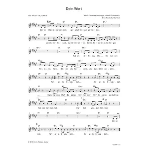 Produktbild des Artikels Dein Wort (Noten - Download)