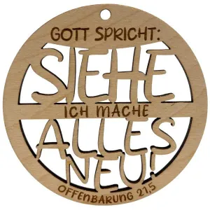 Produktbild des Artikels Anhänger "Gott spricht: Siehe, ich mache alles neu!" ()